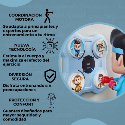 Máquina de Boxeo Inteligente Infantil + Guante